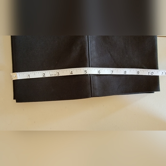 ANN TAYLOR Black Cotton Wide Leg‎ Pants Women's 14 EUC - Picture 6 of 10
